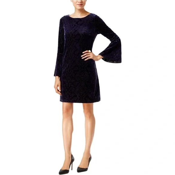 green emerald velvet dress White Mini Shift Dress with Embroidered Shell Detail